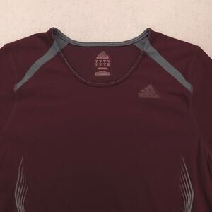 Adidas Casual Crew Neck Short Sleeve Graphic T Shirt Mens Size Medium M Maroon